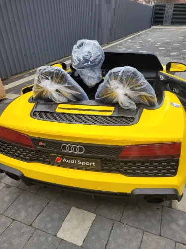 Детский электромобиль М 6152(24V) AL-6 AUDI R8 SPYDER желтый фото 7