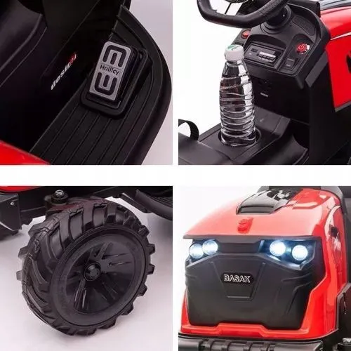 Картинка товара Детский трактор, бульдозер, экскаватор Ramiz 720-T: 2х45W, 12V 14Ah, EVA, с прицепом, кожа - КРАСНЫЙ (PA.SX2068.CR) на Raspashonka.ua фото 25