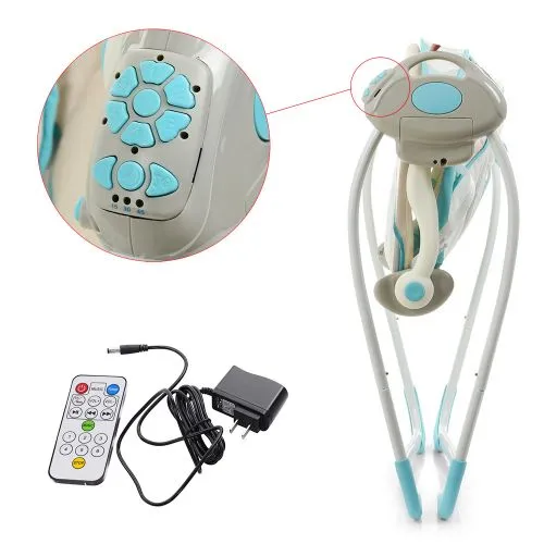 Картинка товара Детские качели шезлонг EL CAMINO 32009 A: БЕЛО-ГОЛУБЫЕ на Raspashonka.ua фото 5