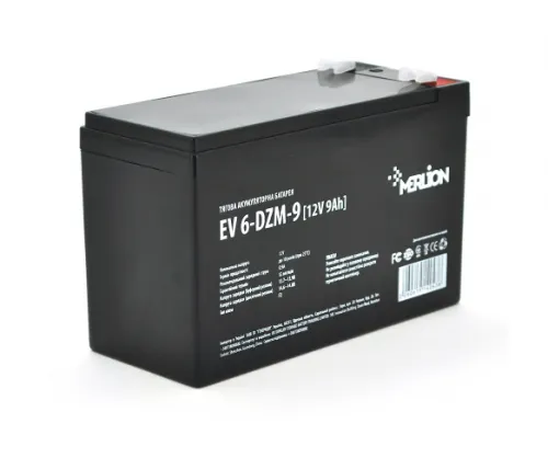 Фото Тяговая аккумуляторная батарея AGM MERLION 6-DZM-9: 12V 9Ah F2  Q5 на Raspashonka.ua фото 9