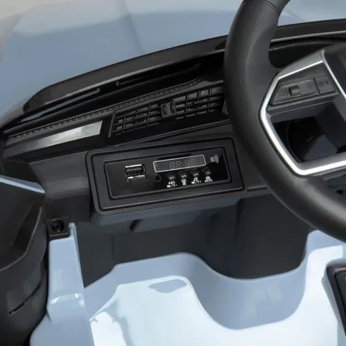 Детский электромобиль джип M 4806 EBLR-4 AUDI голубой фото 6