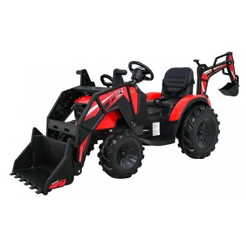 Картинка товара Детский трактор, бульдозер, экскаватор Ramiz 720-T: 2х45W, 12V 14Ah, EVA, с прицепом, кожа - КРАСНЫЙ (PA.SX2068.CR) на Raspashonka.ua фото 13