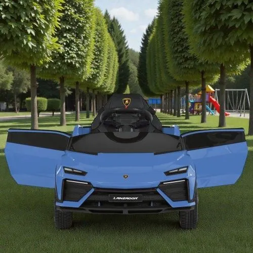 Детский электромобиль M 6293 EBLR-4 LAMBORGHINI голубой  фото 3