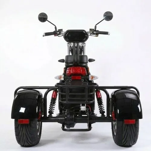 Картинка товара Электроскутер 3-х колесный CITYCOCO SMD-302: 2000W 60V 40Ah, скорость 45 км/ч - BLACK на Raspashonka.ua фото 8