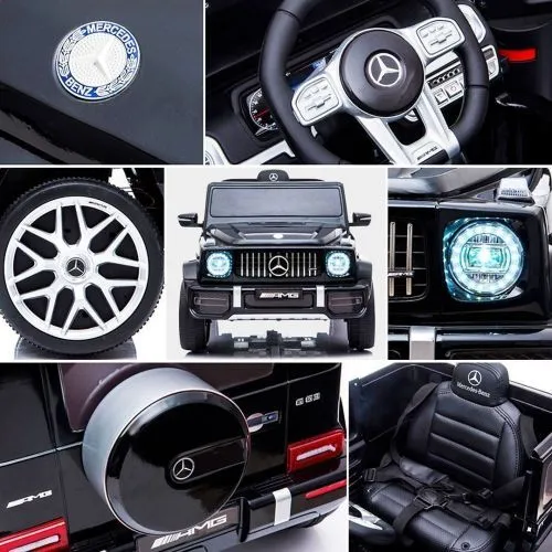 Детский электромобиль джип M 4214 EBLRS-2 MERCEDES черный фото 11