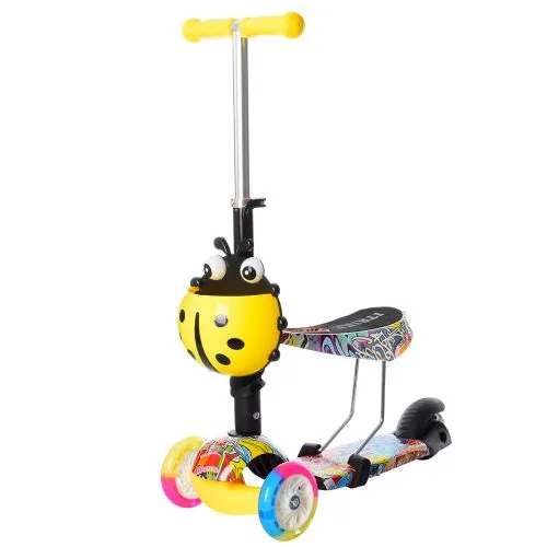 Картинка товара Самокат MAXI iTrike  JR 3-054-C: 6 цветов, светящиеся колеса на Raspashonka.ua фото 4