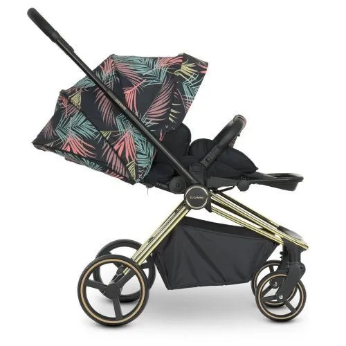 Картинка товара Коляска универсальная EL CAMINO 2в1 ME 1091-G PERSONA Black Pink Palm - РОЗОВЫЕ ЛИСТЬЯ на Raspashonka.ua фото 19