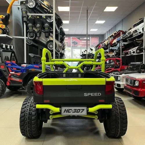 Детский электромобиль джип M 6014 EBLR-5(24V) BAMBI RACER салатовый фото 4