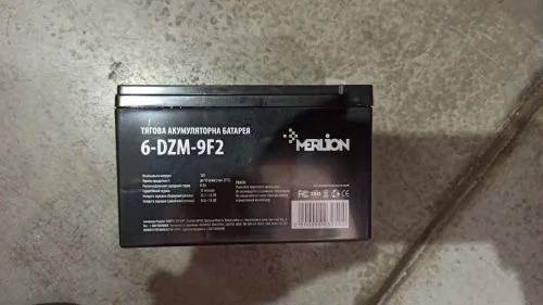 Фото Тяговая аккумуляторная батарея AGM MERLION 6-DZM-9: 12V 9Ah F2  Q5 на Raspashonka.ua фото 8