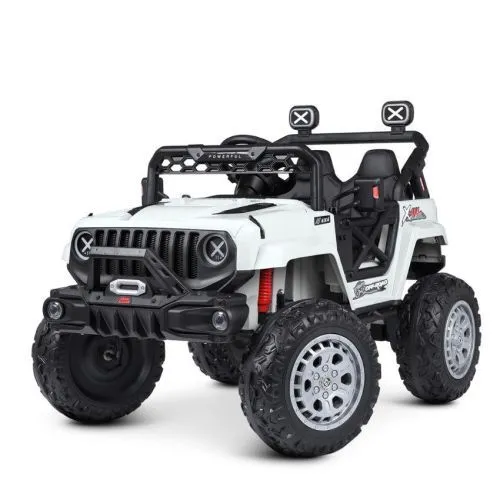Картинка товара Детский электромобиль M 4960 EBLR-1 JEEP: 24V, 70W, 10км/ч - БЕЛЫЙ на Raspashonka.ua фото 2