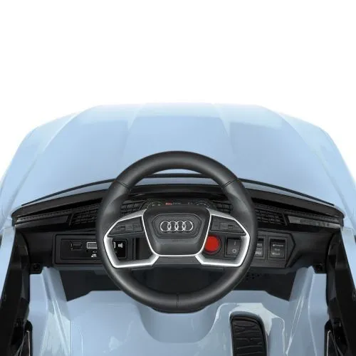 Детский электромобиль джип M 4806 EBLR-4 AUDI голубой фото 5