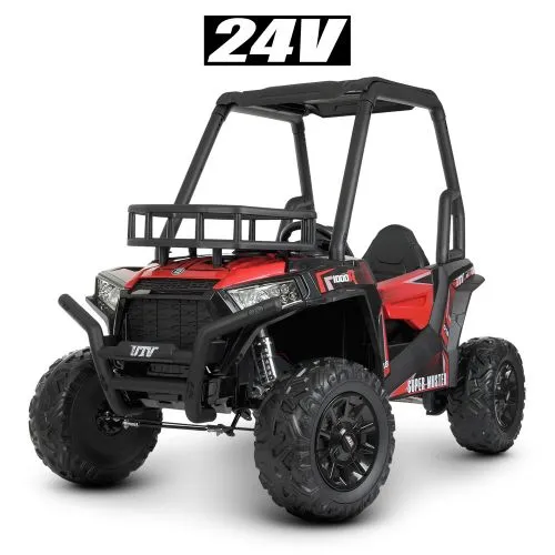 Картинка товара Детский электромобиль JS360 EBLR-3(24V): 12 км/ч,  2.4G, 400W, EVA, 1x24V7AH, эко-кожа - КРАСНЫЙ на Raspashonka.ua фото 5