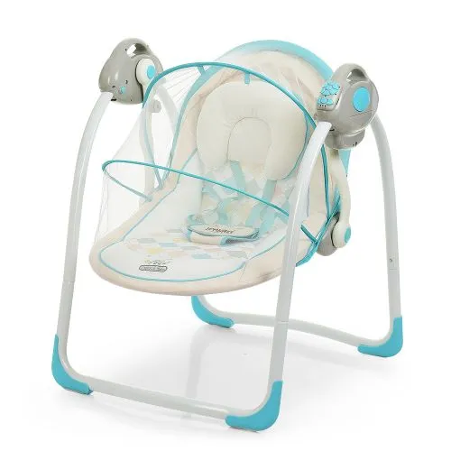 Картинка товара Детские качели шезлонг EL CAMINO 32009 A: БЕЛО-ГОЛУБЫЕ на Raspashonka.ua фото 3