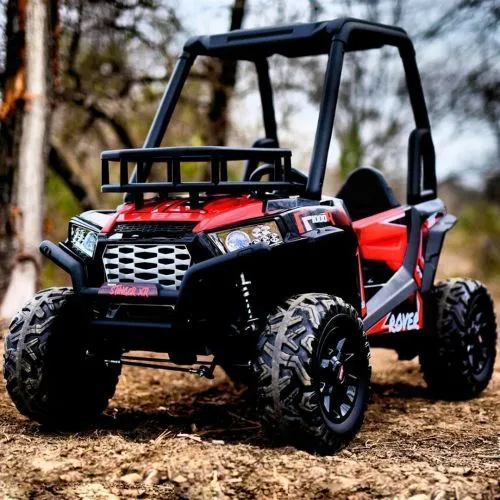 Картинка товара Детский электромобиль JS360 EBLR-3(24V): 12 км/ч,  2.4G, 400W, EVA, 1x24V7AH, эко-кожа - КРАСНЫЙ на Raspashonka.ua фото 2