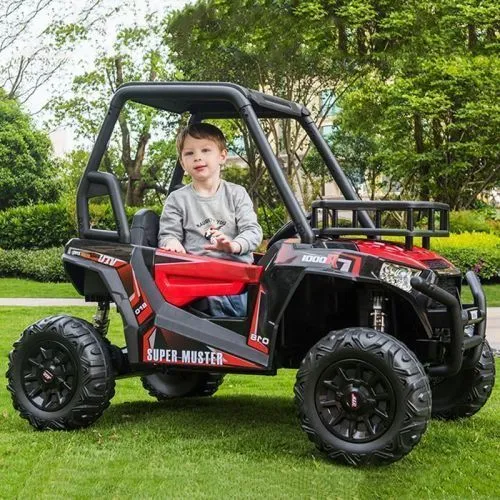 Картинка товара Детский электромобиль JS360 EBLR-3(24V): 12 км/ч,  2.4G, 400W, EVA, 1x24V7AH, эко-кожа - КРАСНЫЙ на Raspashonka.ua фото 3