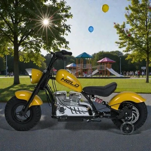 Картинка товара Мотоцикл BAMBI RACER M 6016 AL-6(36V): 36V, 350W, до 20 км/ч - ЖЕЛТЫЙ на Raspashonka.ua фото 4