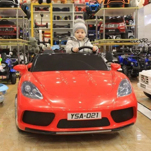 Картинка товара Детский двухместный электромобиль Porsche Cayman PA.A021A.CR: 180W, 15км/ч, без пульта - КРАСНЫЙ на Raspashonka.ua фото 21