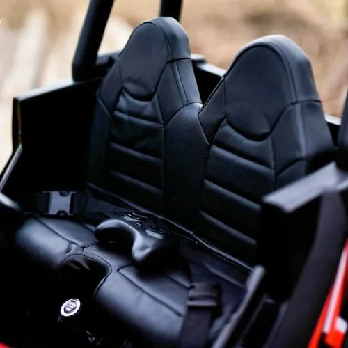 Картинка товара Детский электромобиль JS360 EBLR-3(24V): 12 км/ч,  2.4G, 400W, EVA, 1x24V7AH, эко-кожа - КРАСНЫЙ на Raspashonka.ua фото 17